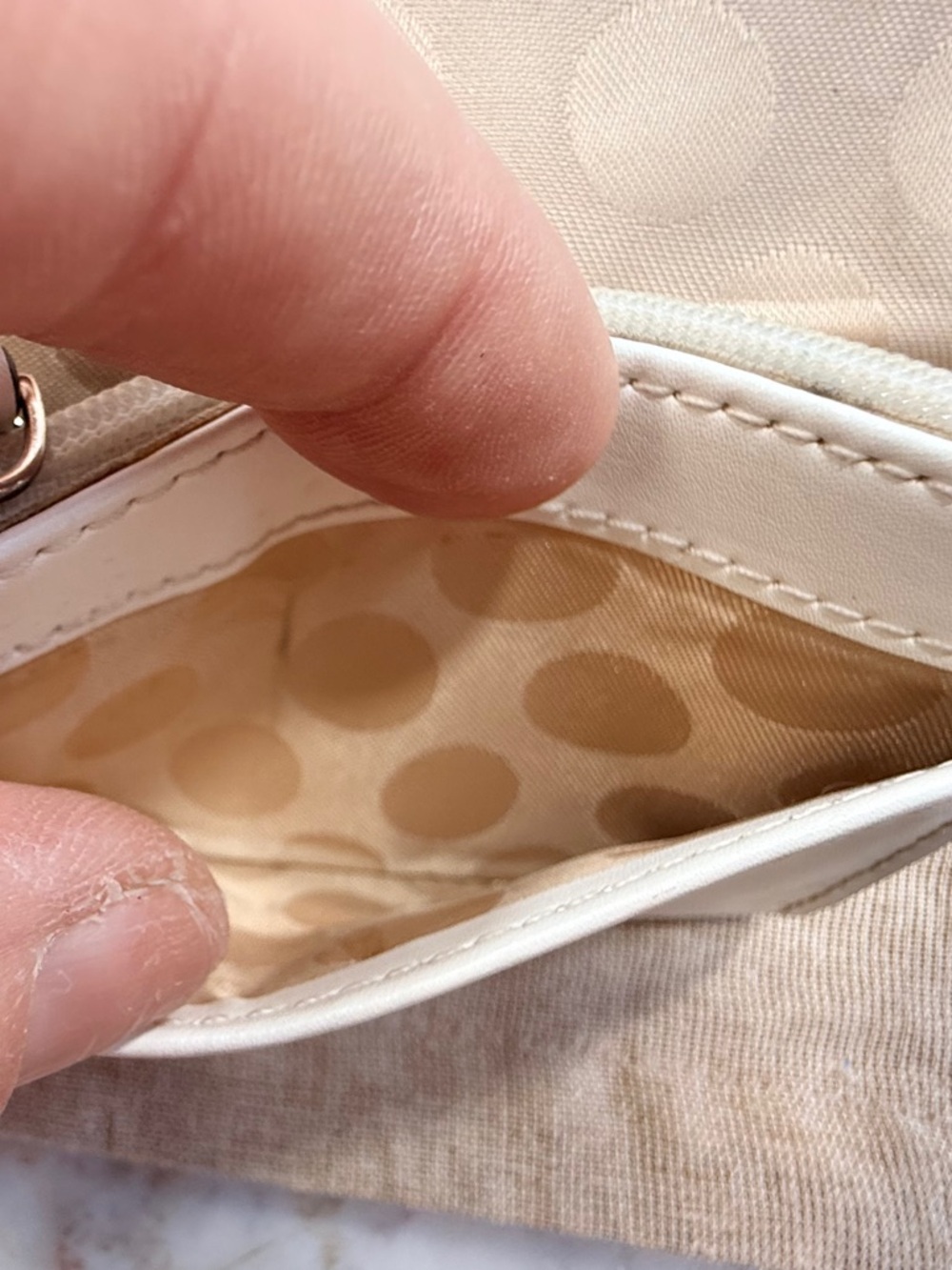 kate spade Cream Leather Small Bow-Accent Wallet - Picture 11 of 14